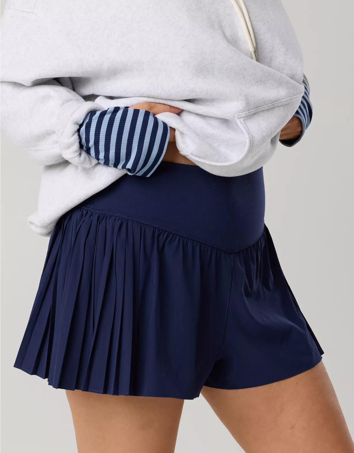 OFFLINE By Aerie Real Me Pleated Flowy Short Product Image