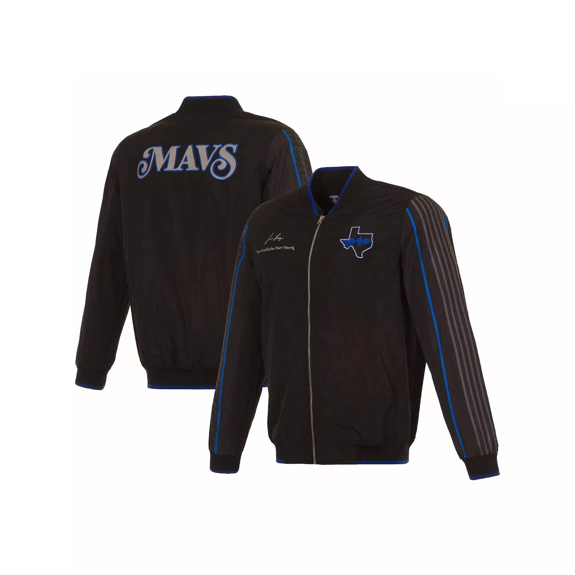 Men's JH Design Black Dallas Mavericks 2023/24 City Edition Nylon Full-Zip Bomber Jacket, Size: Small Product Image