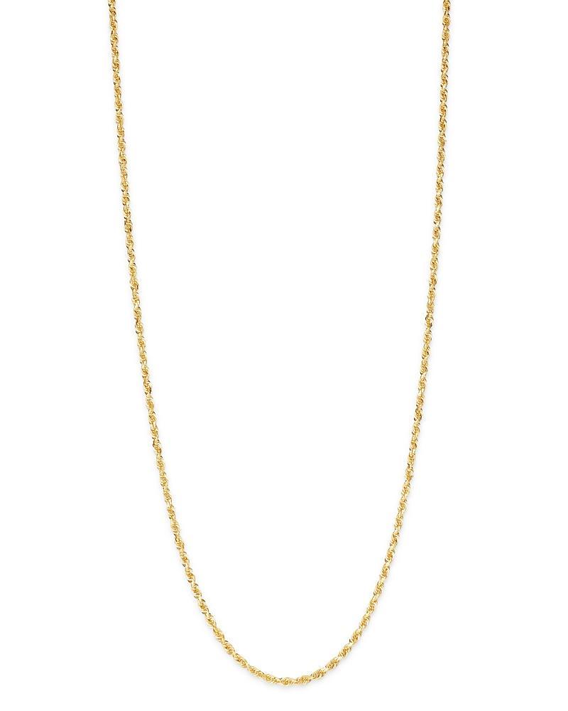 Rope Chain 24 Necklace (3mm) in Solid 14k Gold Product Image