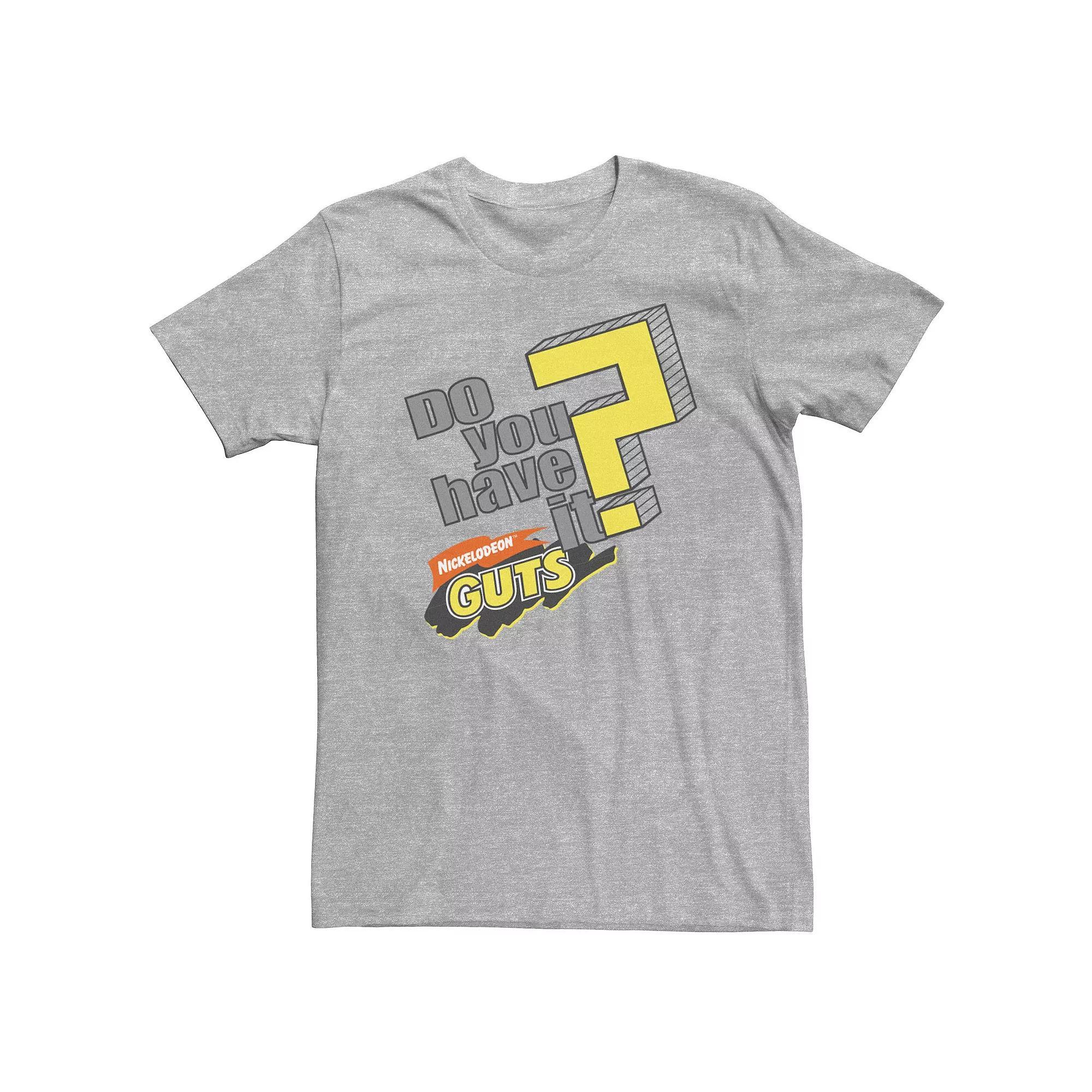 Big & Tall Nickelodeon Guts Do You Have It Vintage Question Logo Tee, Men's,  Product Image