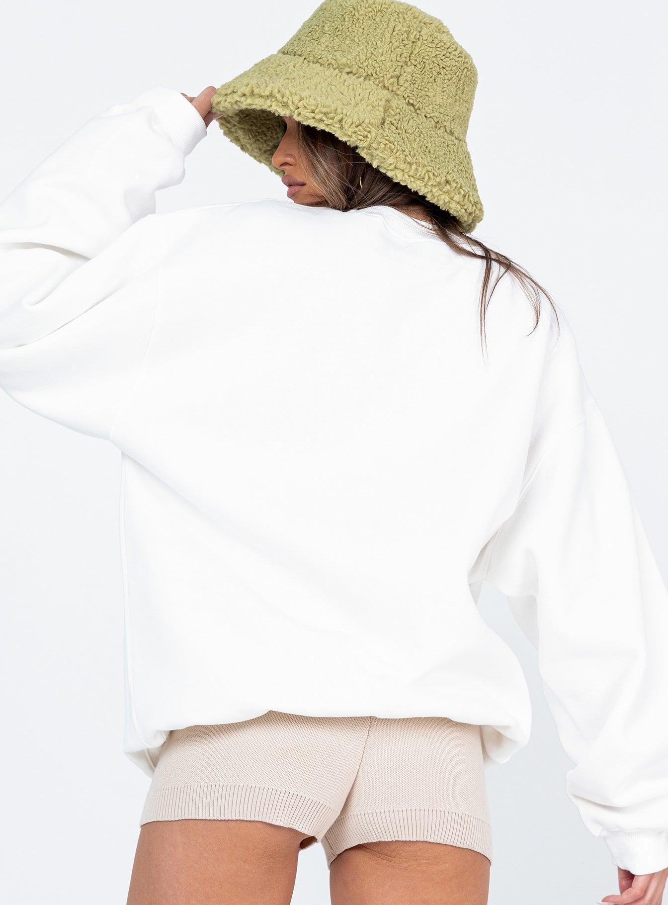 Colorado Oversized Crewneck Sweatshirt White Product Image