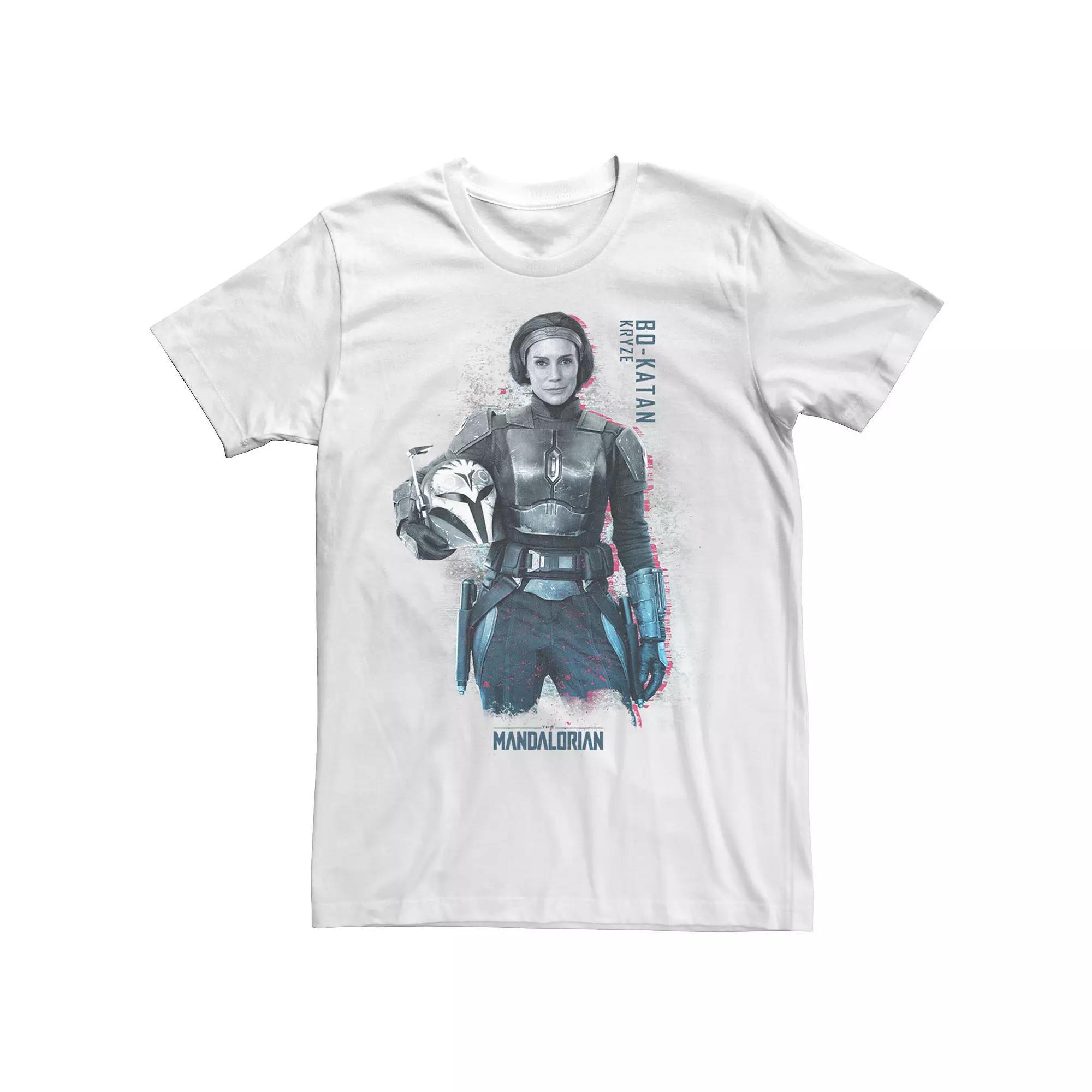 Men's Star Wars The Mandalorian Bo-Katan Kryze Portrait R20 Tee, Size: XL, White Product Image