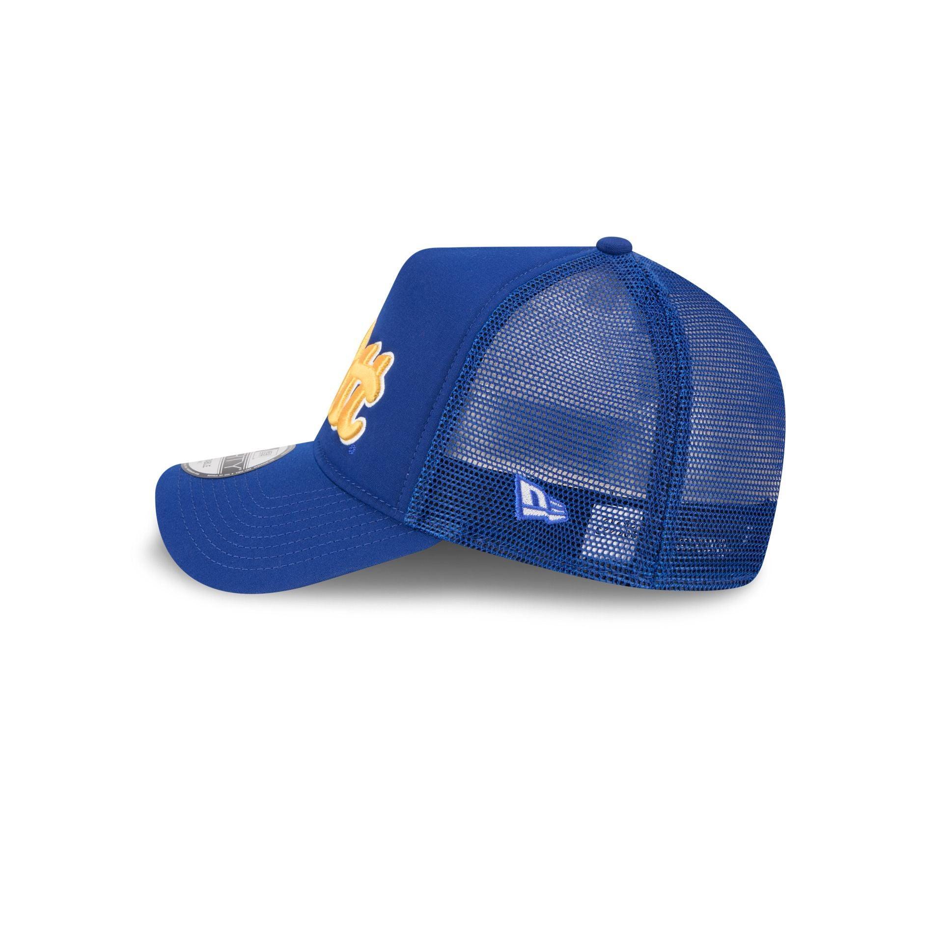 Utah Jazz Navy Purple 9FORTY A-Frame Trucker Hat Male Product Image