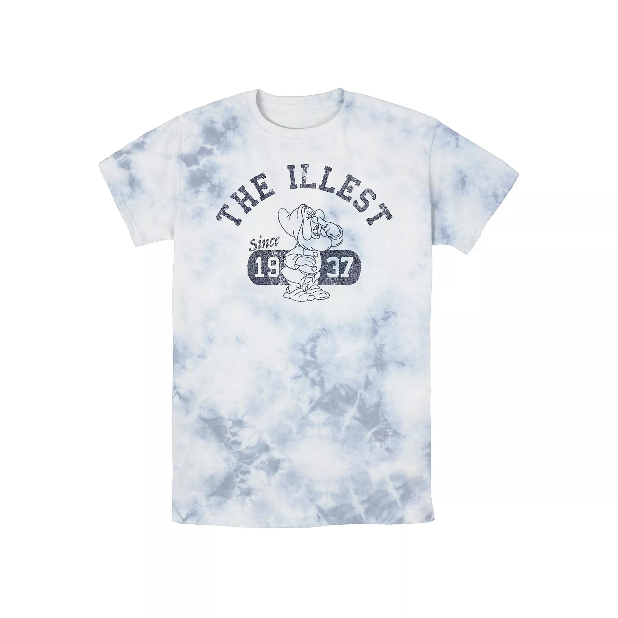 Men's Disney Snow White Sneezy Illest Vintage Bomabrd Wash Tee,  Product Image