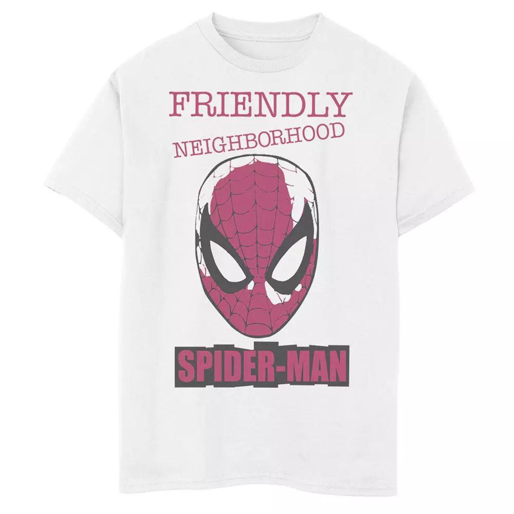 Boys 8-20 Marvel Spider-Man Friendly Neighborhood Front Face Portrait Graphic Tee, Boy's,  Product Image