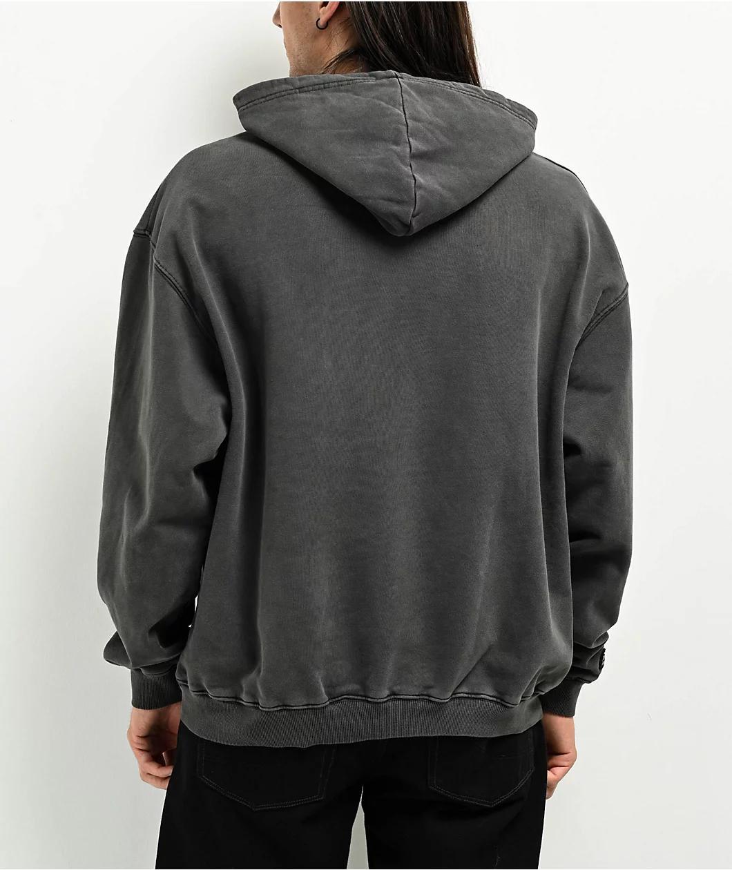 Straye x Krew Metal Vintage Black Wash Hoodie Product Image