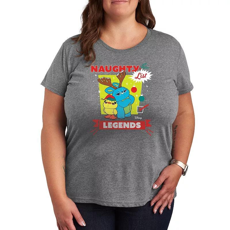 Disney / Pixars Toy Story Womens Naughty List Legends Graphic Tee, Girls Product Image