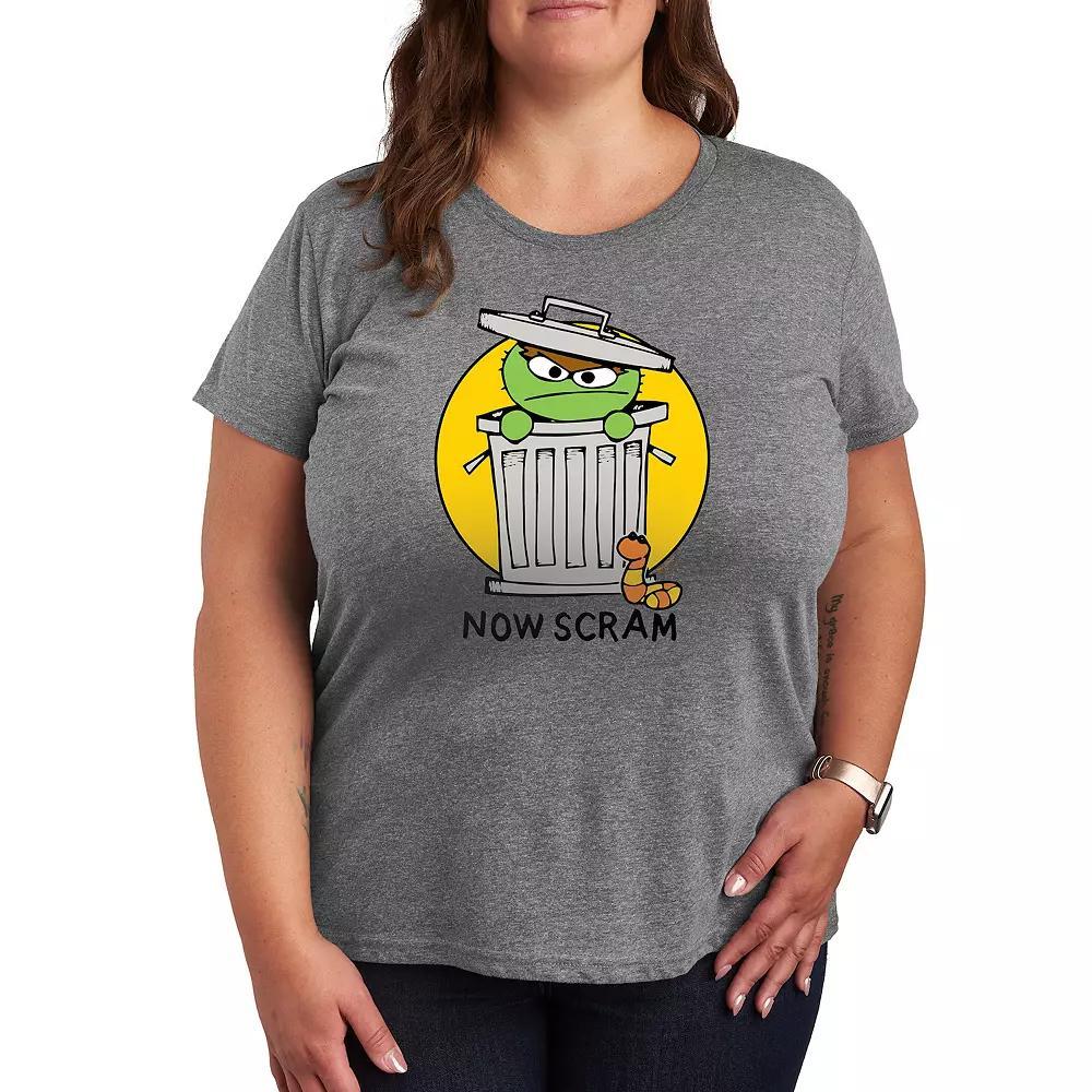 Plus Sesame Street Doodle Oscar Graphic Tee, Women's,  Product Image