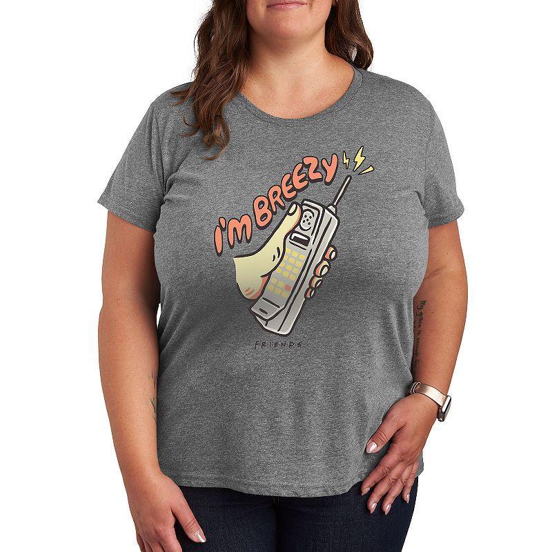 Plus Size Friends Breezy Graphic Tee, Womens Product Image