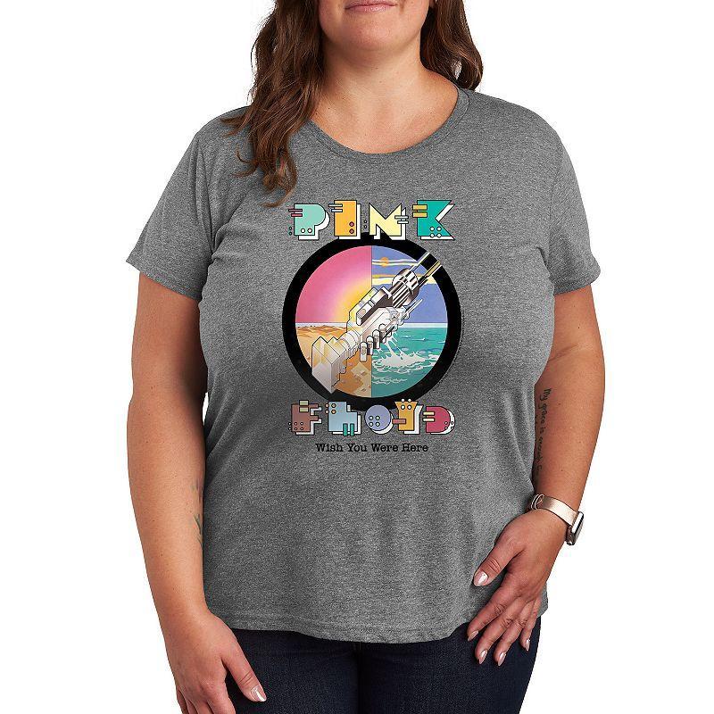 Plus Pink Floyd Robot Handshake Graphic Tee, Women's,  Product Image