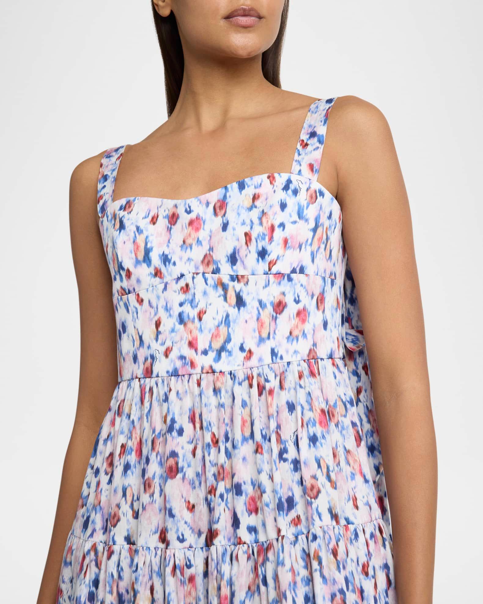 Tiered Fit-And-Flare Midi Dress Product Image