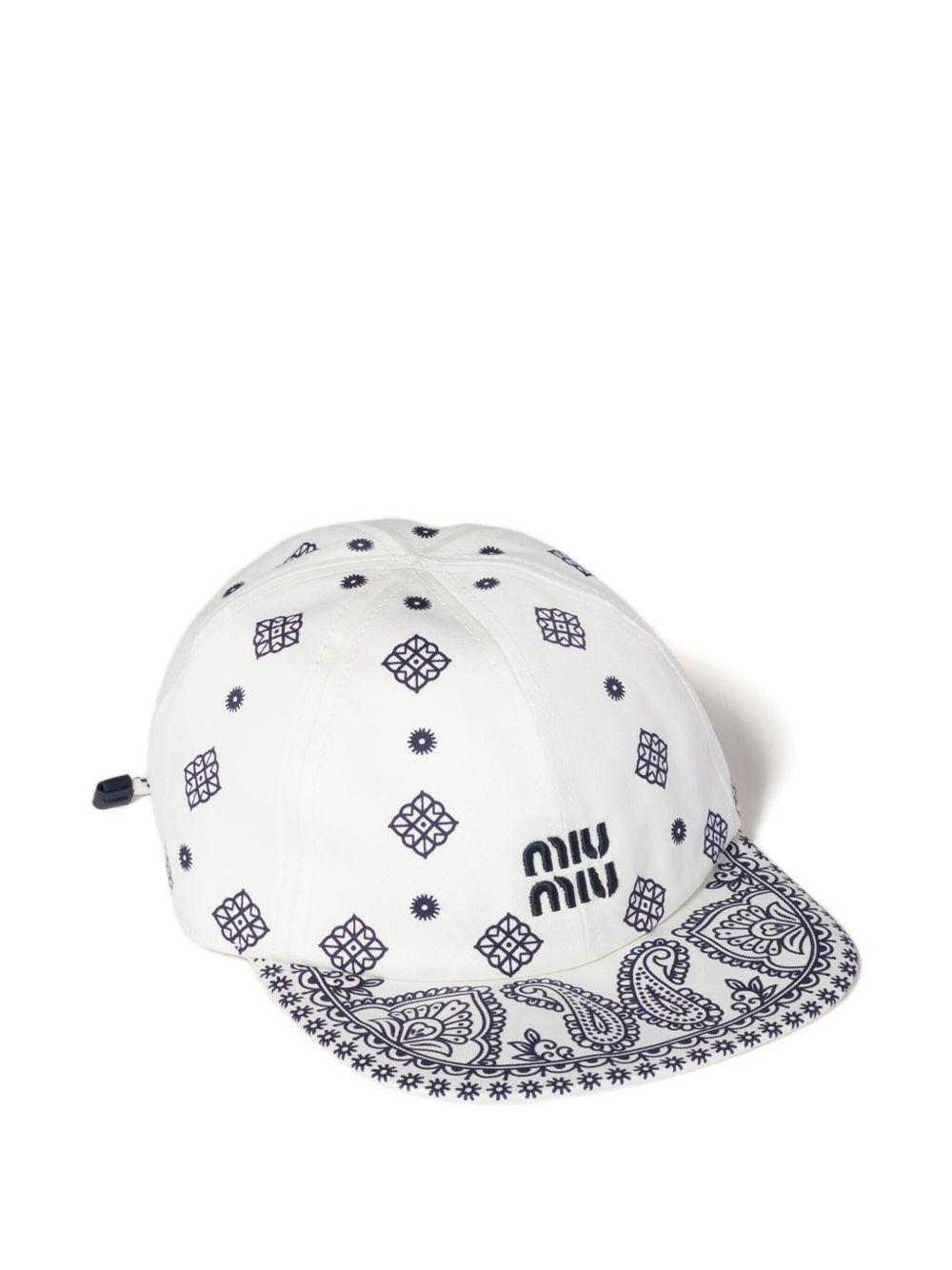 paisley-print baseball cap Product Image