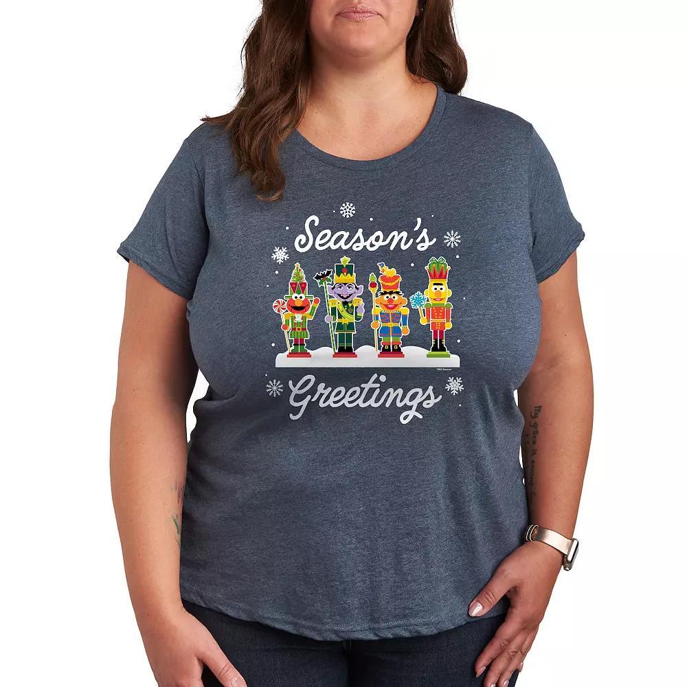 Plus Sesame Street Season's Greetings Graphic Tee, Women's,  Product Image