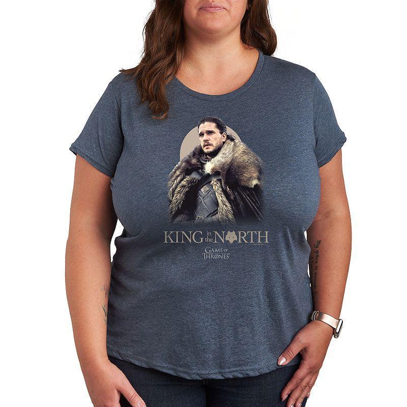 Plus Game of Thrones King In The North Graphic Tee, Womens Product Image