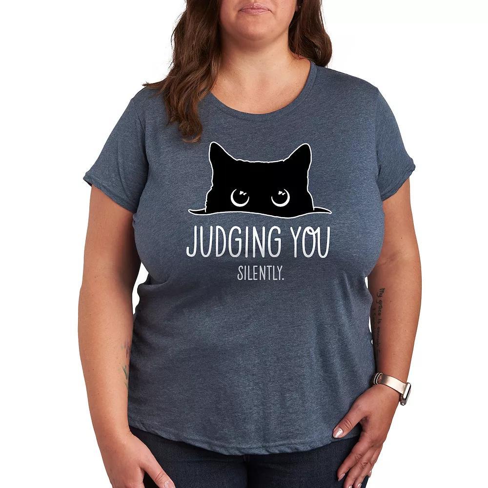 Plus Judging Silently Graphic Tee, Women's,  Product Image