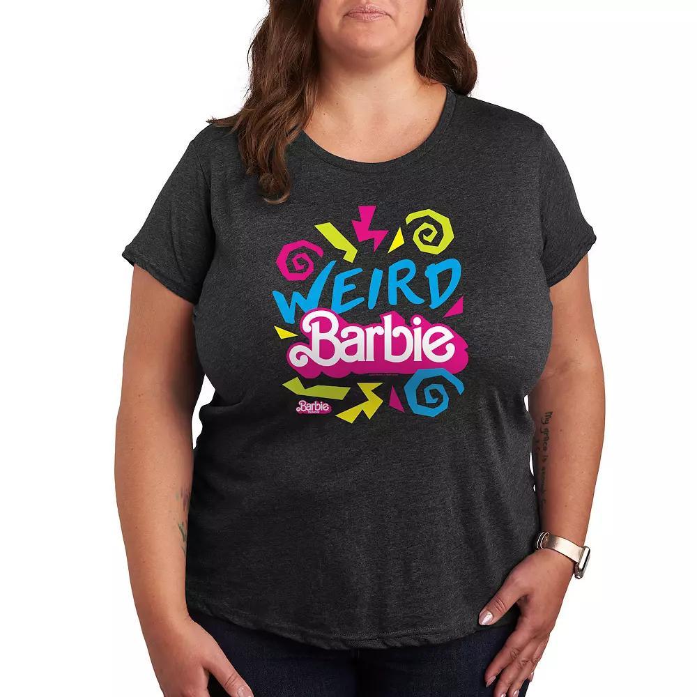 Plus Size Barbie The Movie Weird Barbie Graphic Tee, Women's, Size: 2XL, Heather Grey Product Image