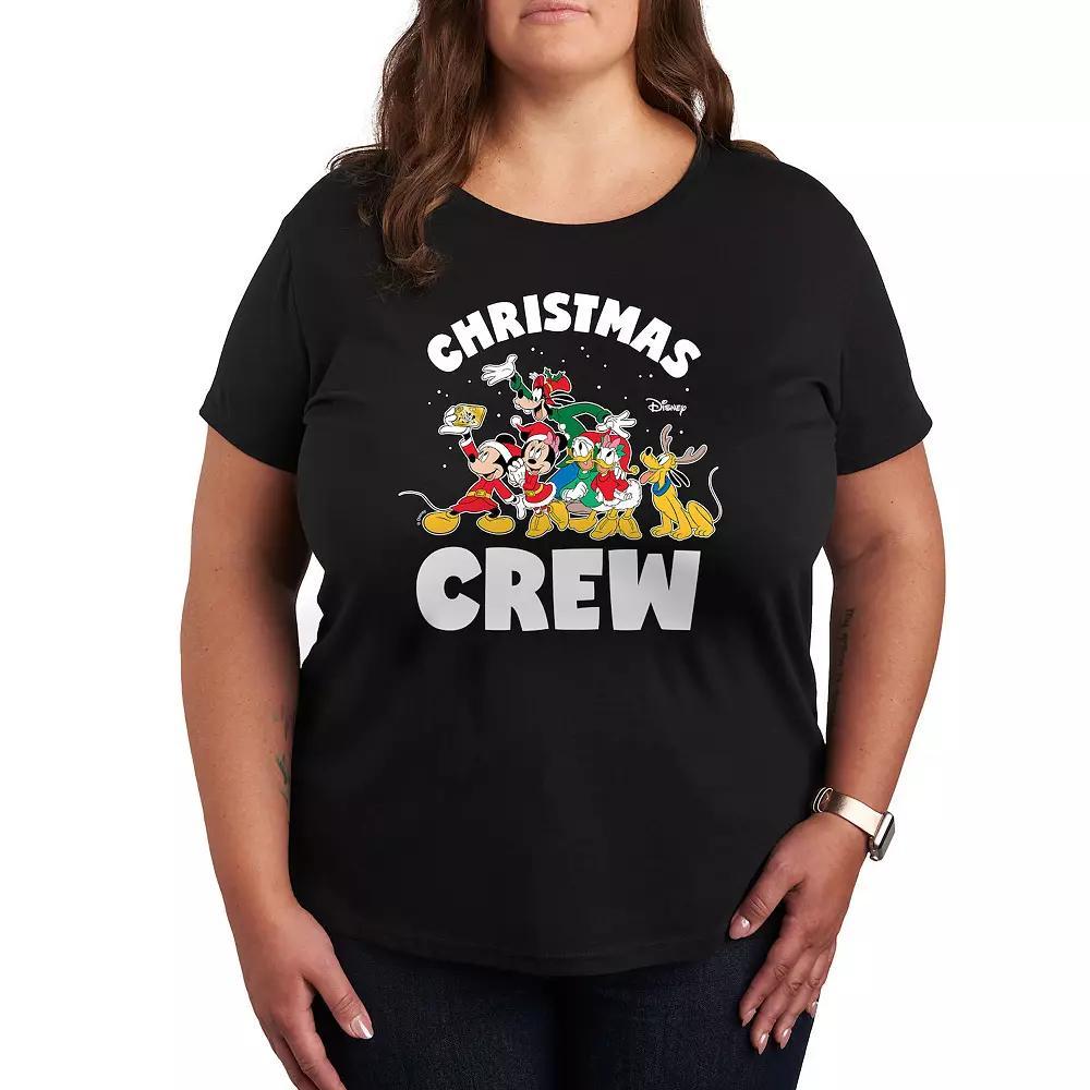 Disney's Mickey Mouse & Friends Plus Christmas Crew Graphic Tee, Women's,  Product Image
