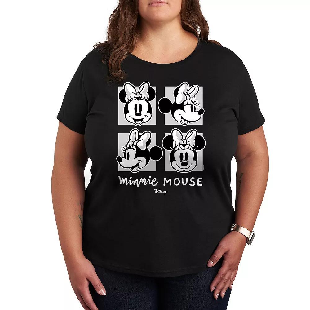 Disney's Minnie Mouse Plus Grid Graphic Tee, Women's,  Product Image