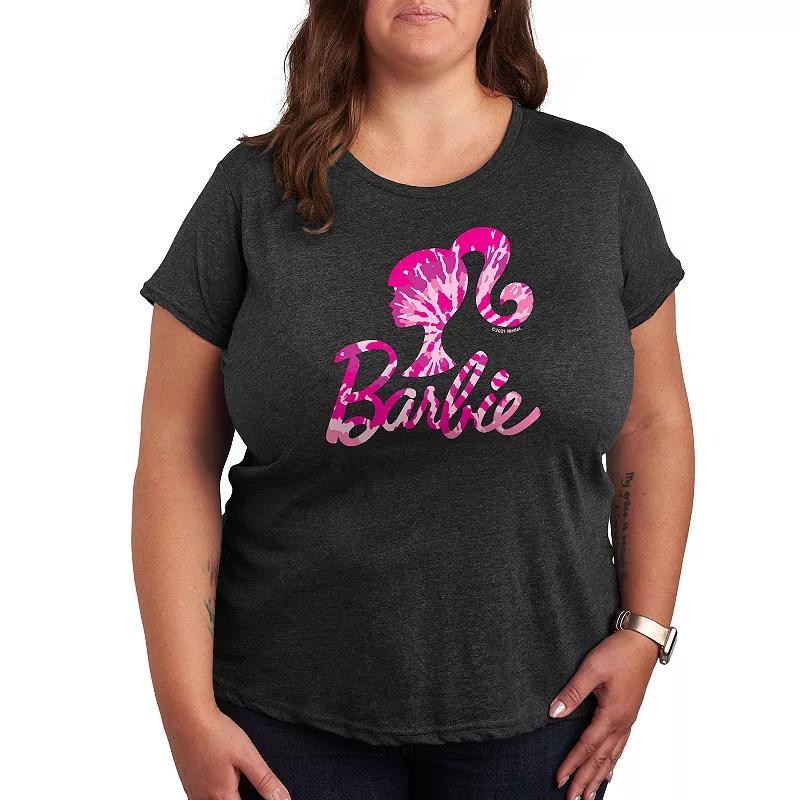Plus Barbie® Logo Tie Dye Graphic Tee, Women's,  Product Image