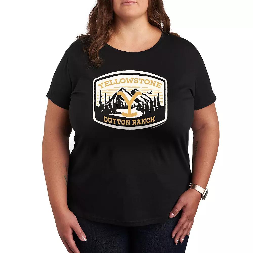 Plus Yellowstone Nature Scene Logo Graphic Tee, Women's,  Product Image