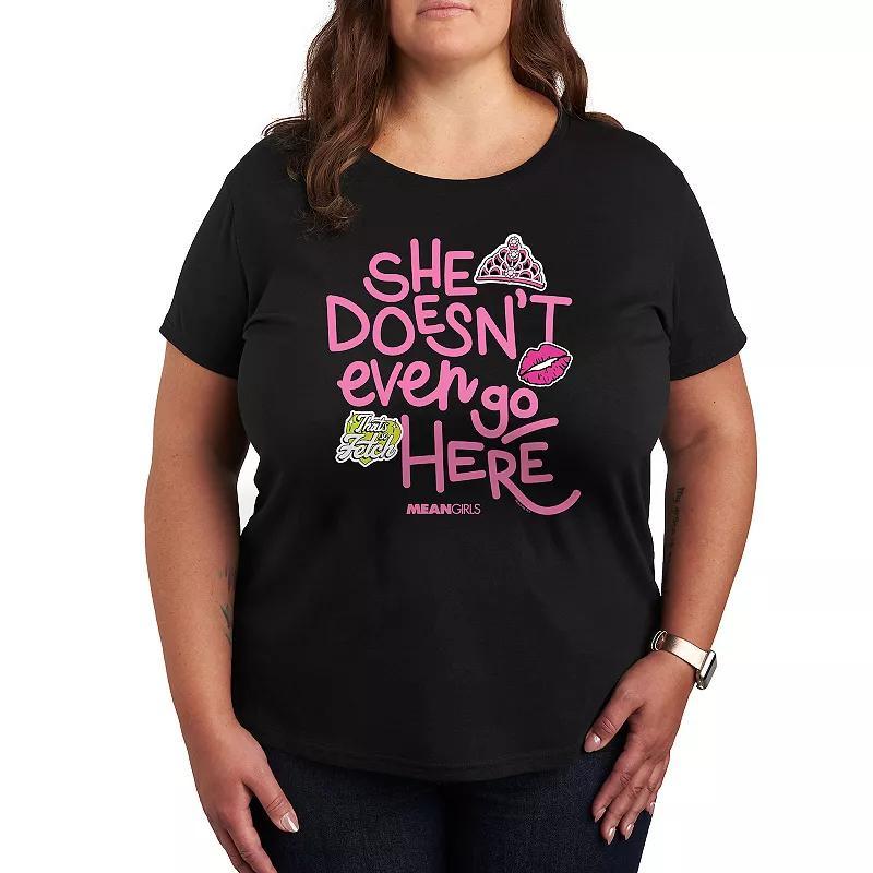 Plus Mean Girls She Doesnt Go Here Graphic Tee, Womens Product Image