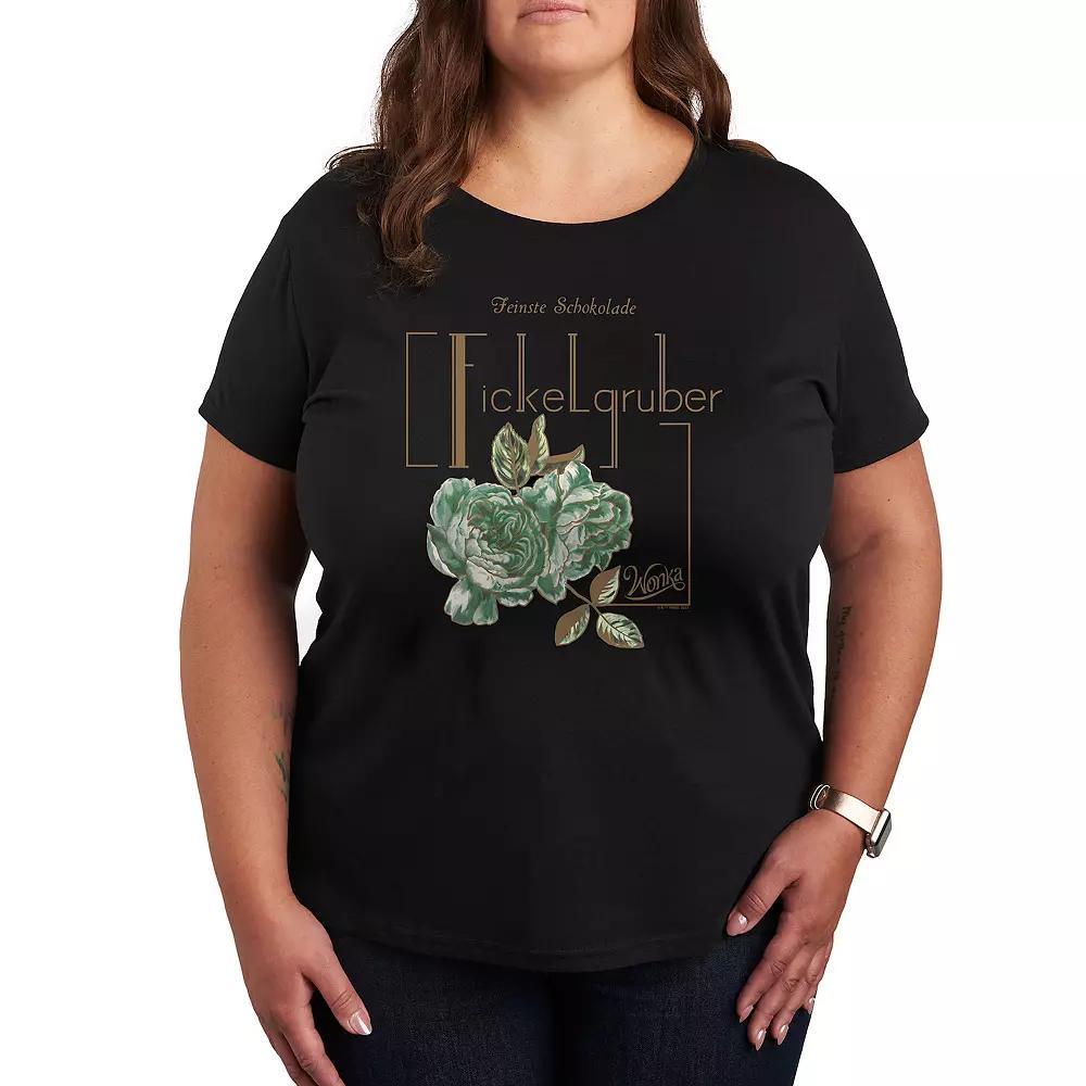 Plus Wonka Shop Logo Fickelgruber Graphic Tee, Women's,  Product Image