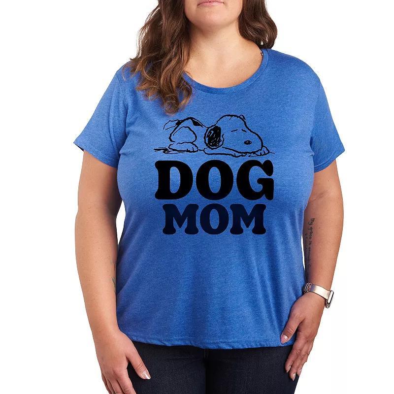 Plus Peanuts Snoopy Dog Mom Graphic Tee, Womens Product Image