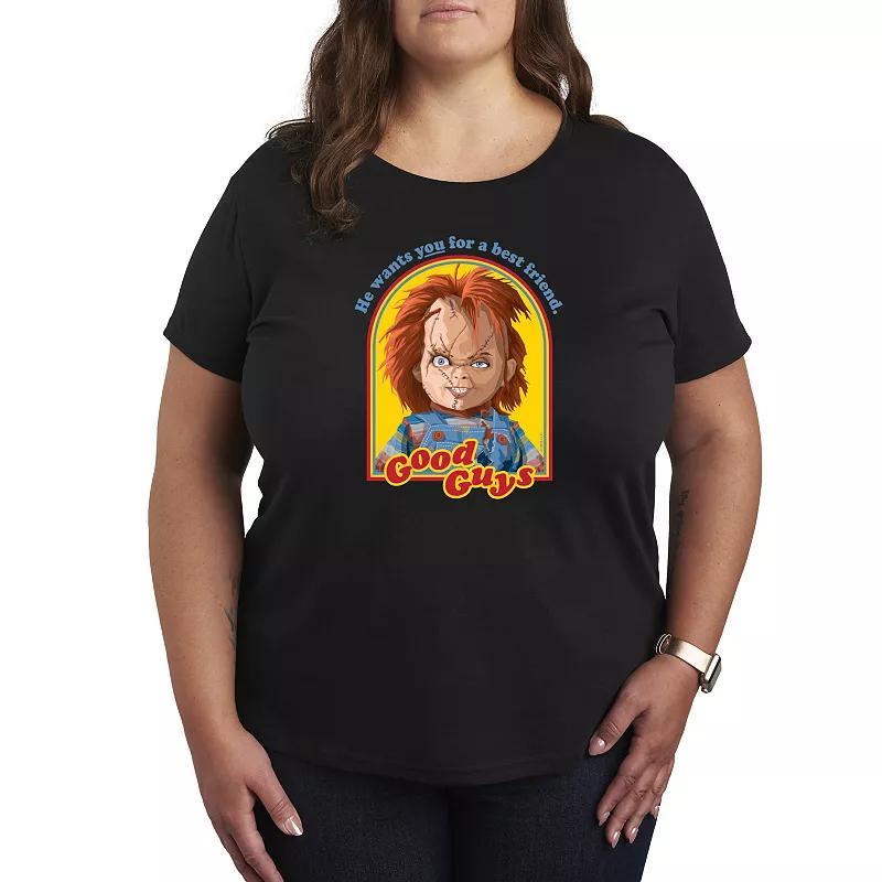 Plus Size Chucky Retro Good Guys Graphic Tee, Womens Product Image