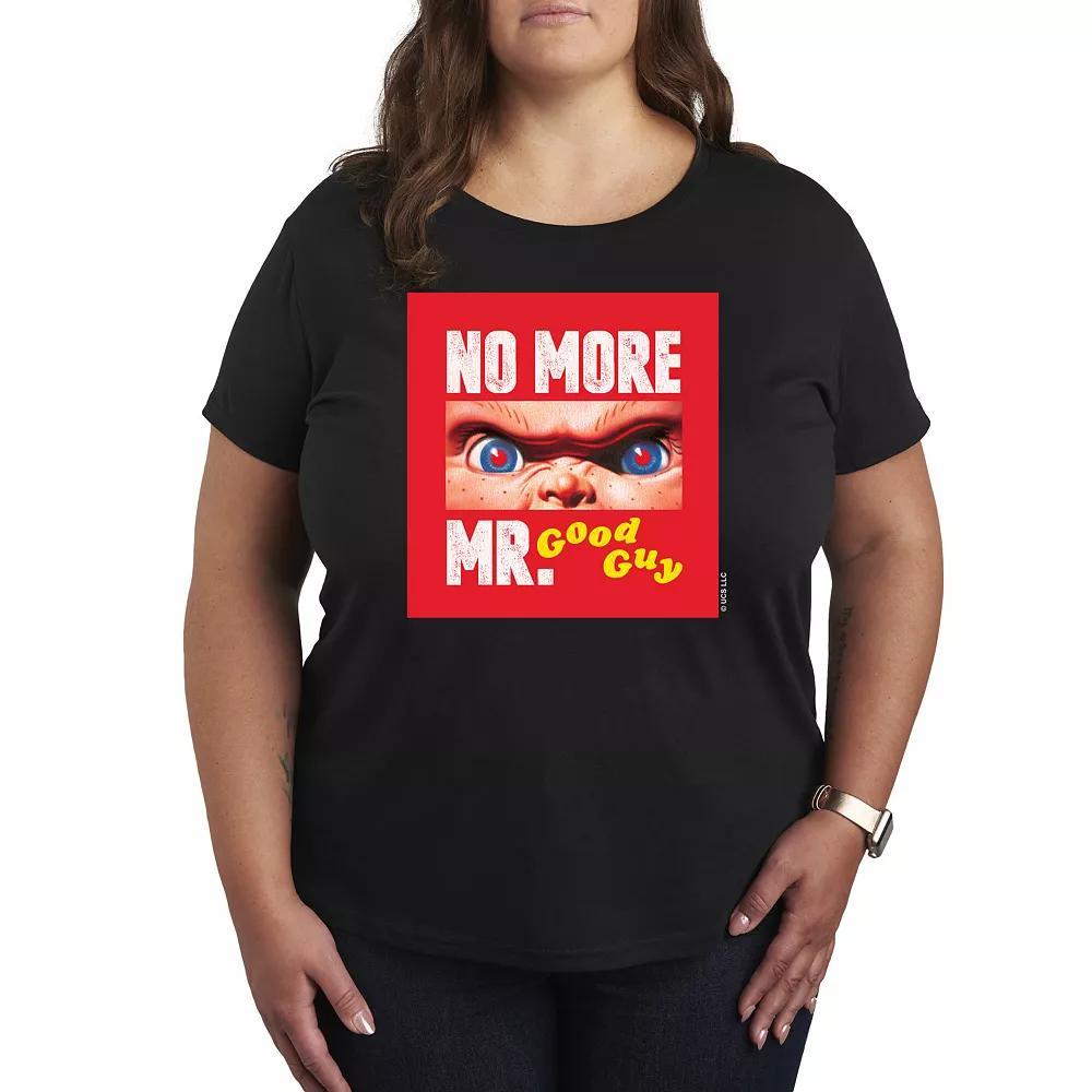 Plus Size Chucky No More Mr. Good Guy Graphic Tee, Women's, Size: 2XL, Blue Product Image