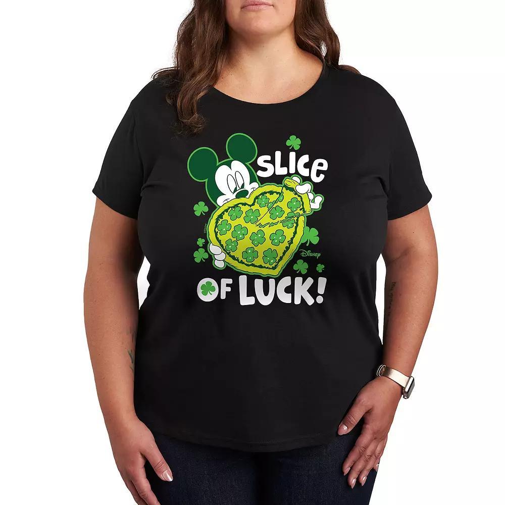 Disney's Mickey Mouse Plus Slice Of Luck Graphic Tee, Women's,  Product Image