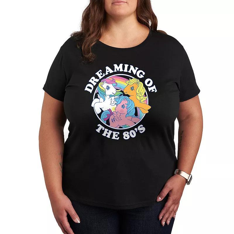 Plus Care Bears Group On Clouds Graphic Tee, Women's, Size: 4XL, Black Product Image