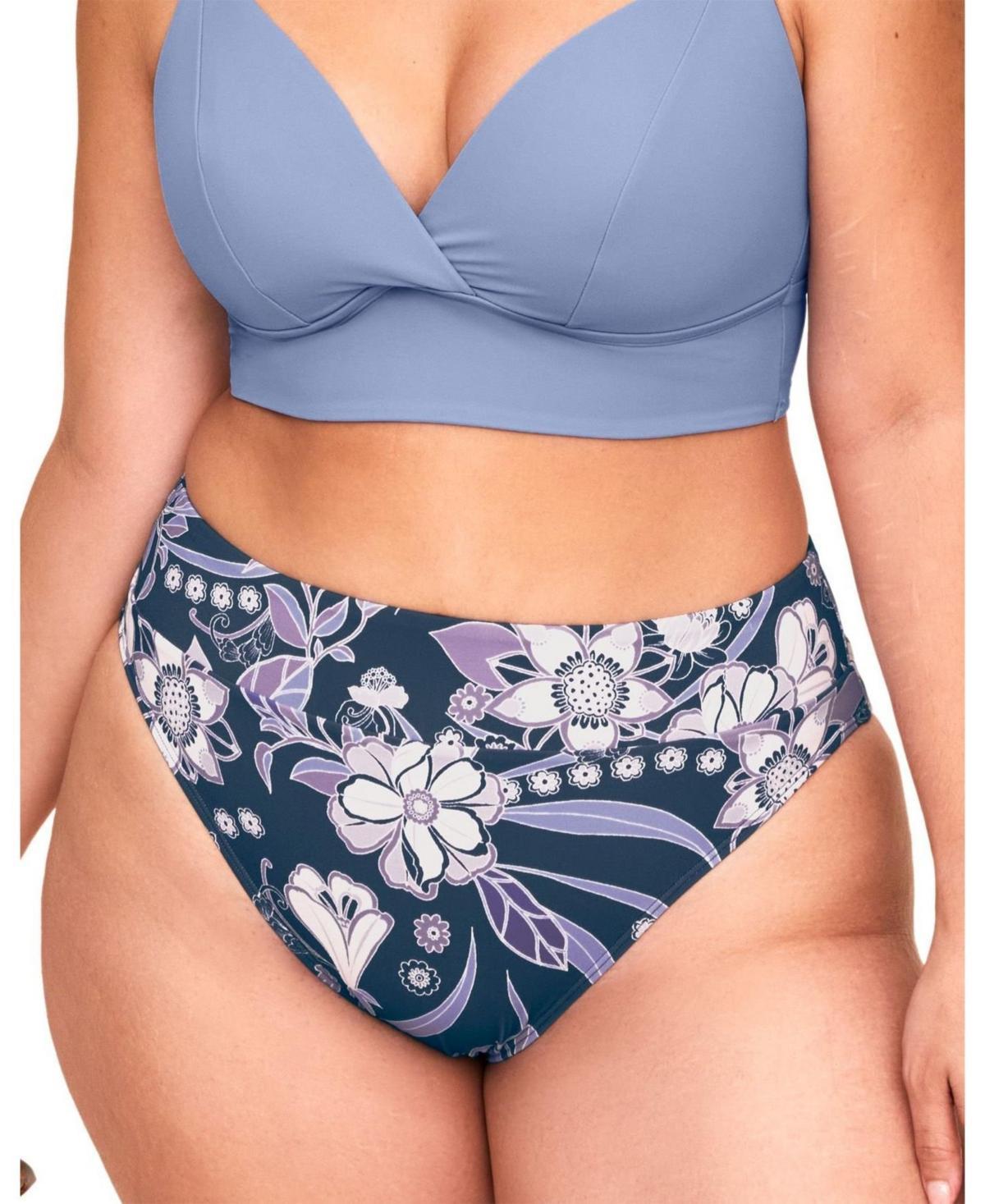 Adore Me Plus Size Nina Swimwear High-Waist Bikini Bottom Product Image