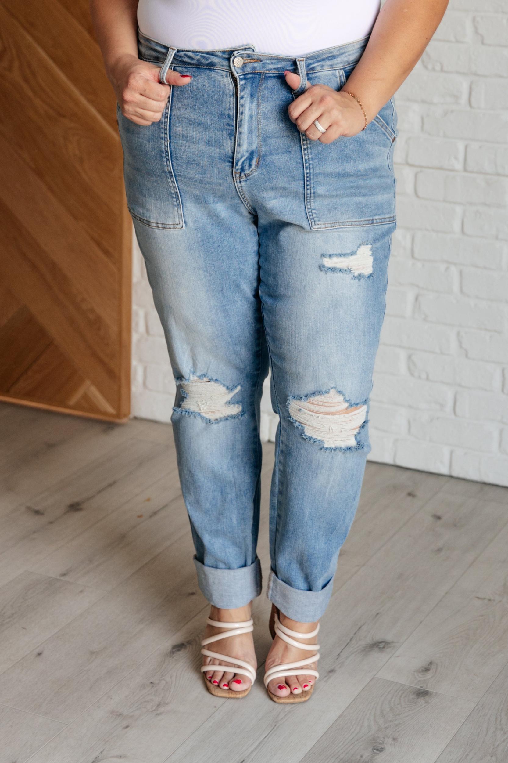 Lizzy Wide Leg Cropped Jeans *FS Product Image