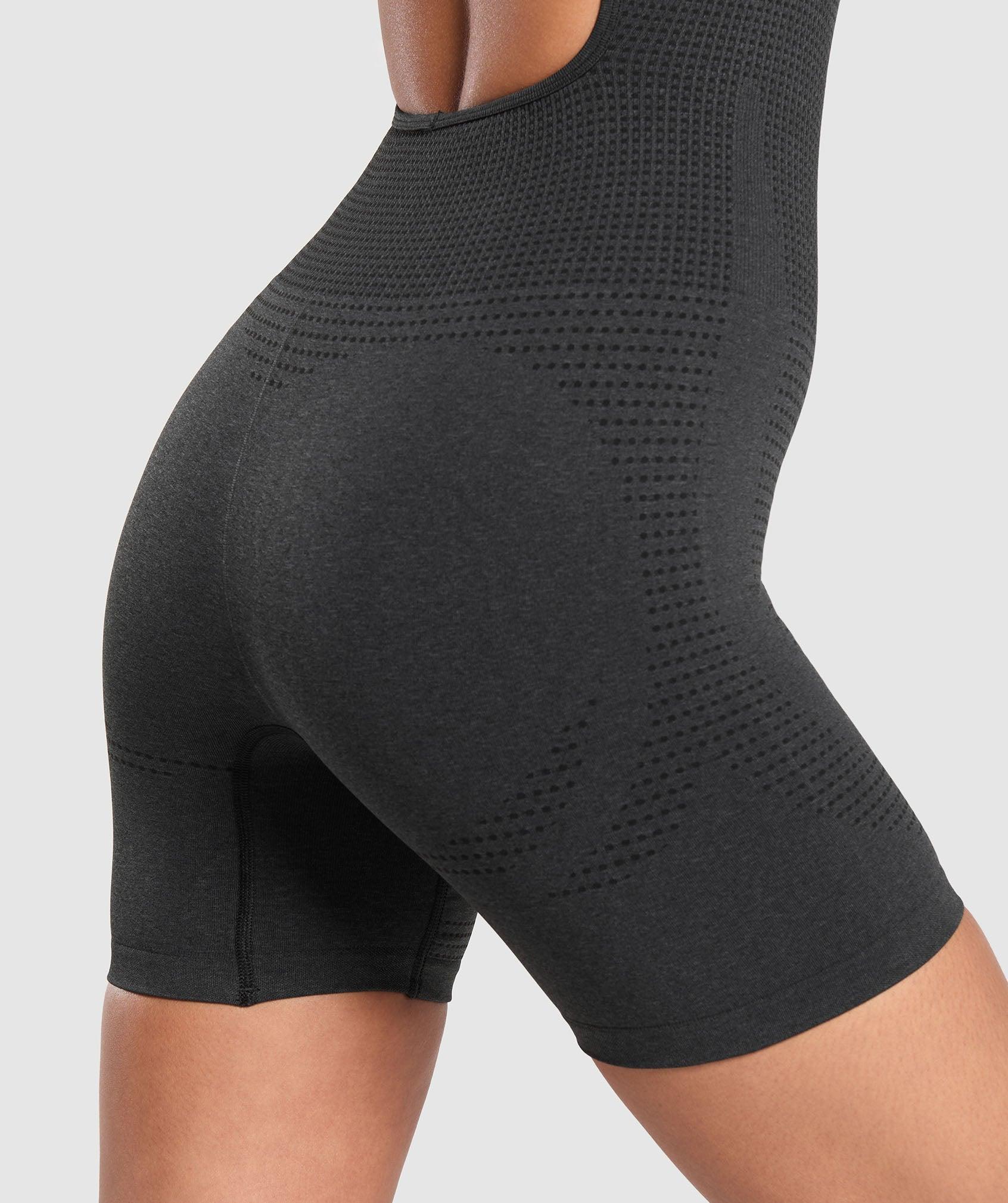 Gymshark Vital Seamless Short Bodysuit - Black Marl Female Product Image