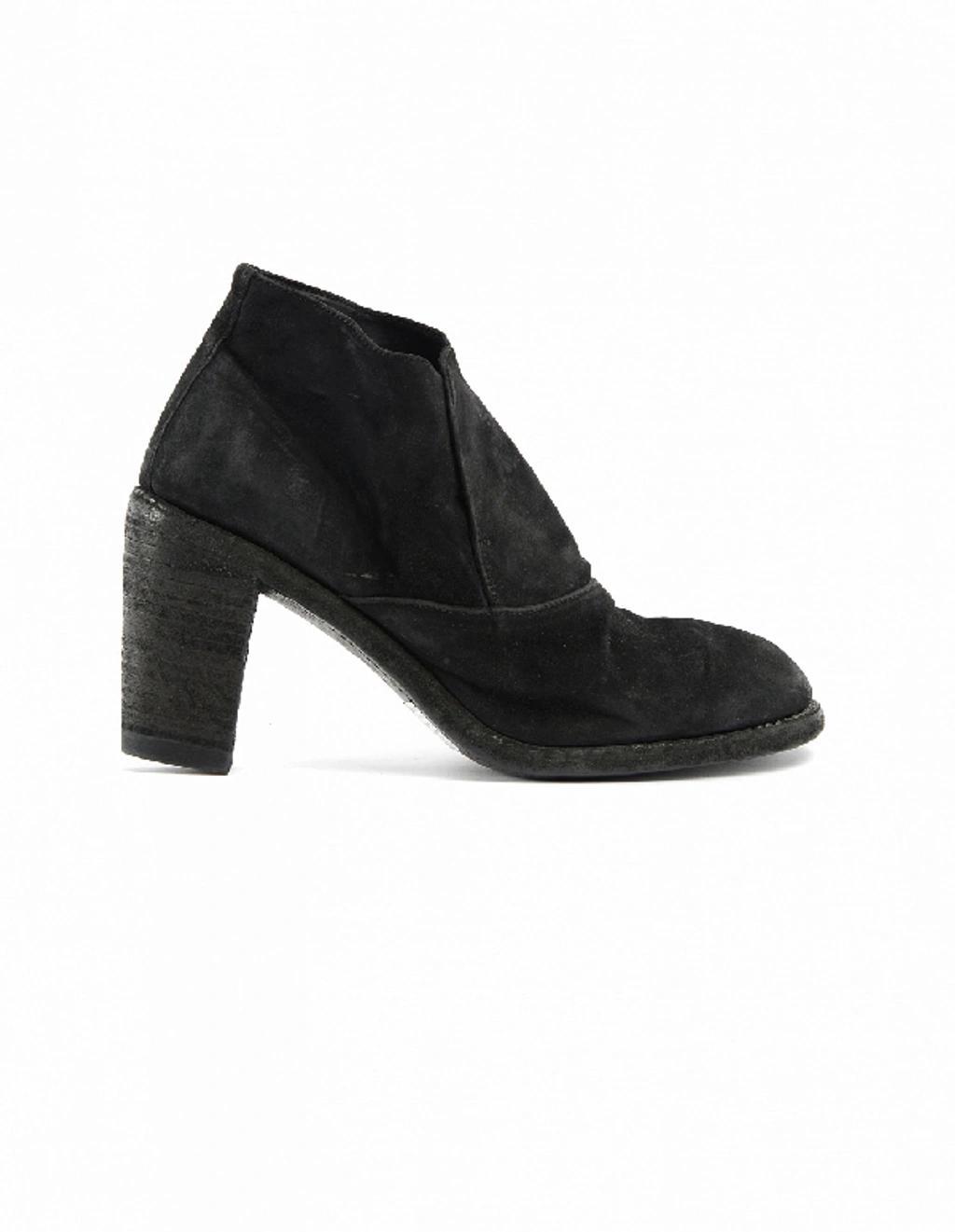 GUIDI Suede Ankle Boots In Black Product Image