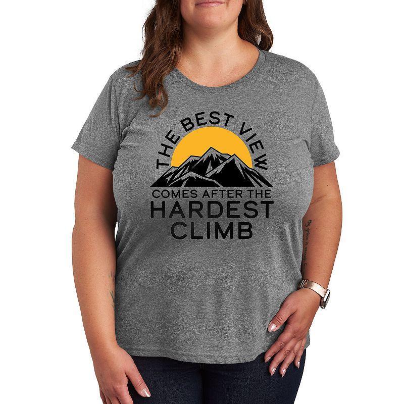 Womens The Best View Graphic Tees, Girls Grey Grey Product Image