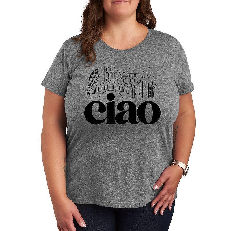 Women's Ciao Italy Landmarks Graphic Tee,  Product Image