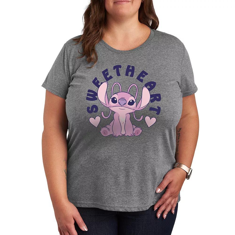 Disney's Lilo & Stitch Angel Plus Sweetheart Graphic Tee, Women's,  Product Image