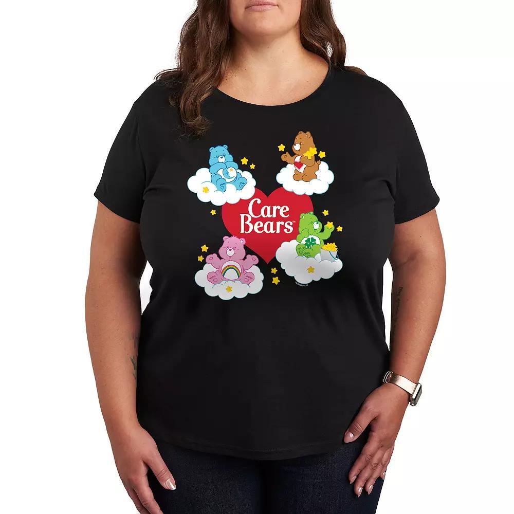 Plus Care Bears Heart And Bear Logo Graphic Tee, Women's,  Product Image