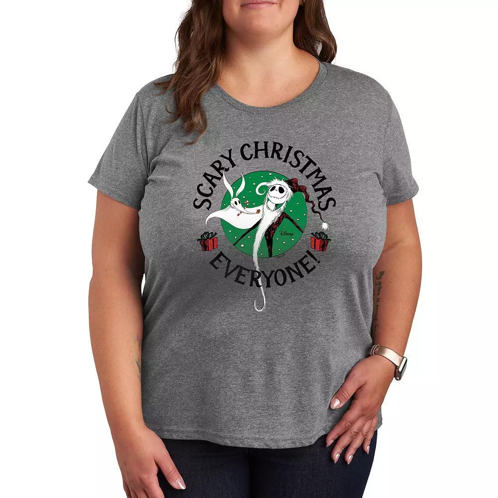 Disney's Nightmare Before Christmas Plus Scary Christmas Everyone Graphic Tee, Women's,  Product Image
