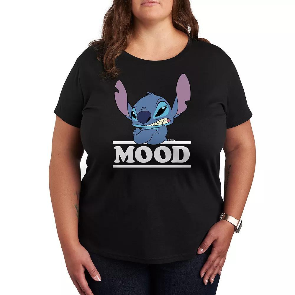 Disney's Lilo & Stitch Plus Mood Graphic Tee, Women's,  Product Image