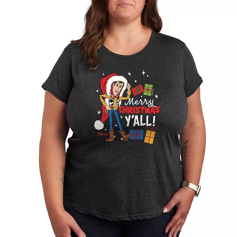 Disney / Pixar's Toy Story Woody Women's Christmas Graphic Tee, Girl's,  Product Image