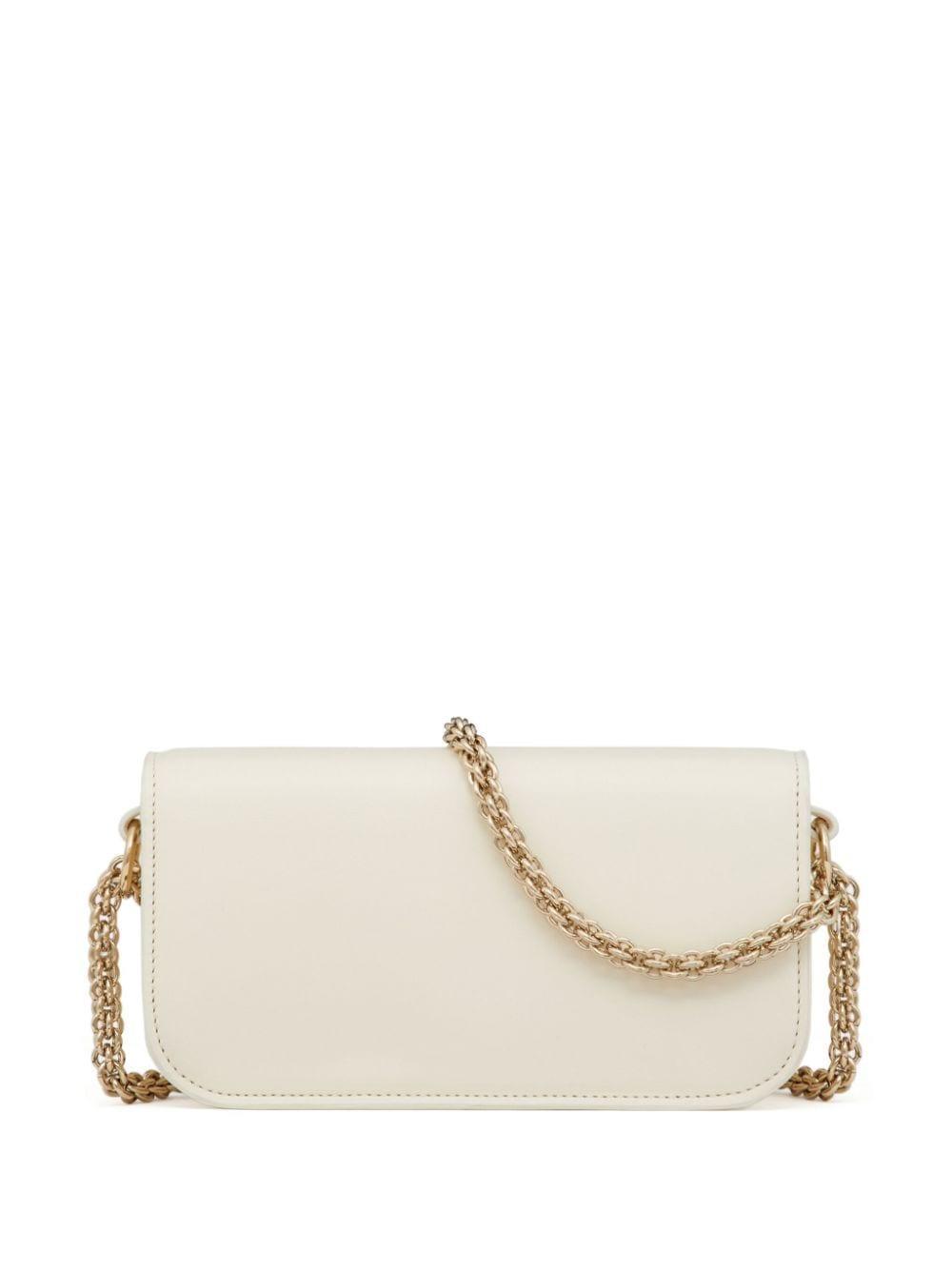 Locò Leather Shoulder Bag In White Product Image