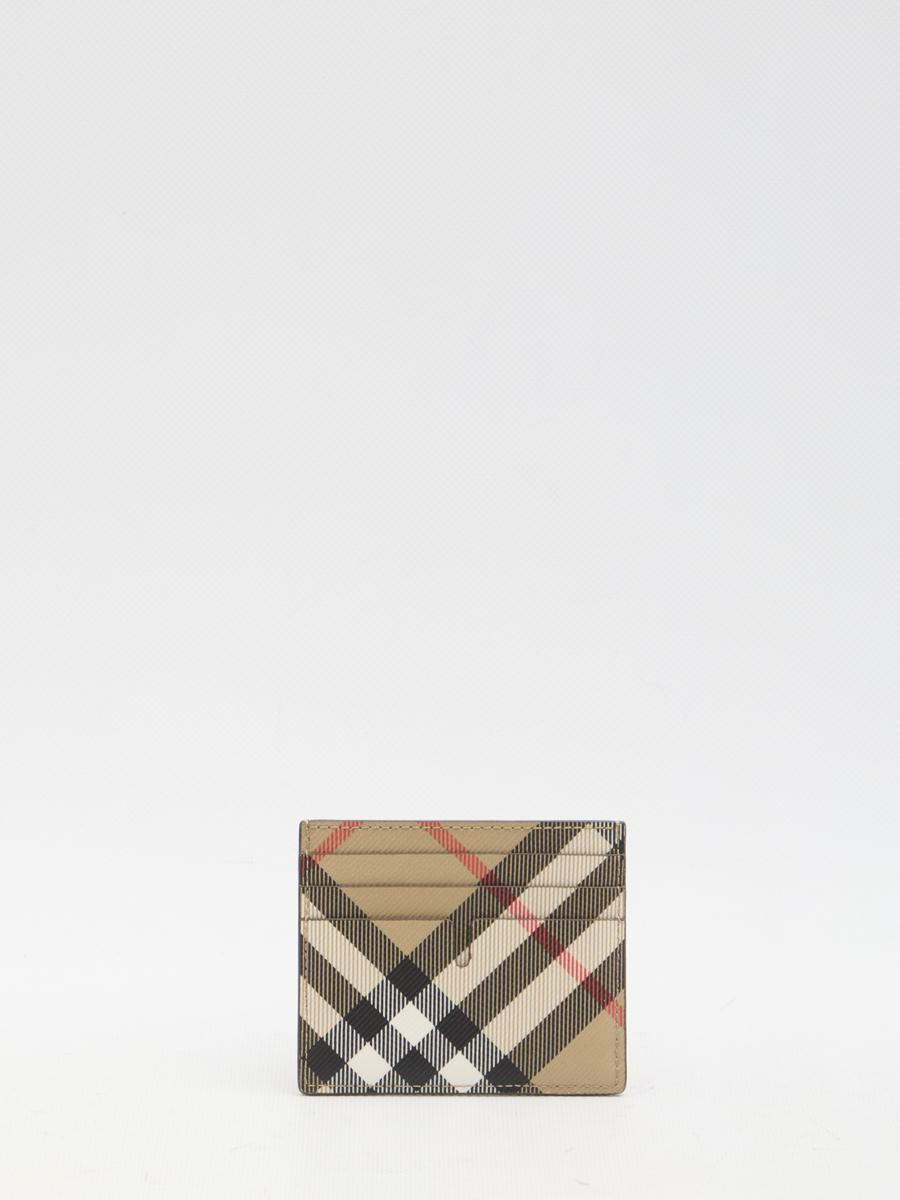 BURBERRY Check Card Case In Beige Product Image