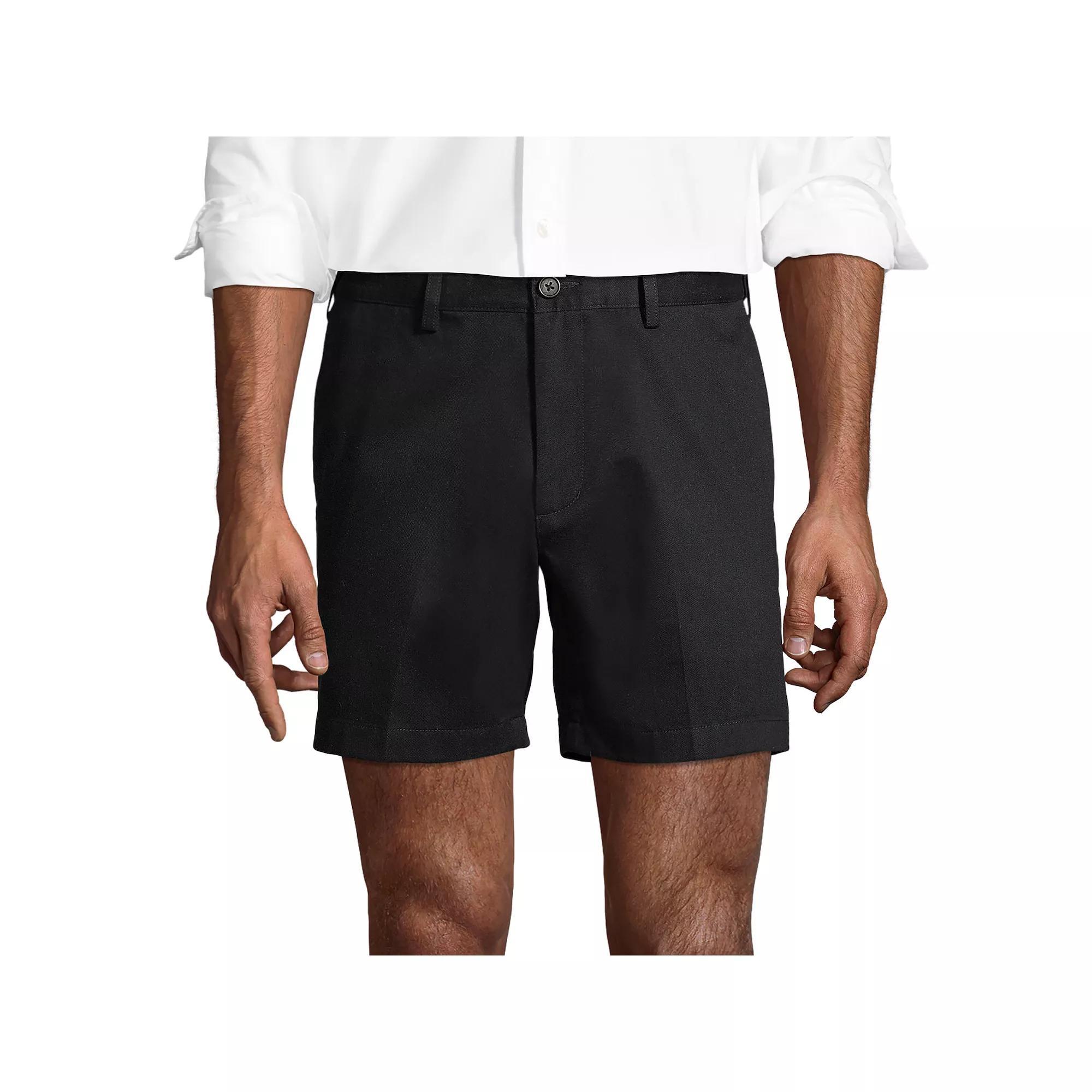 Men's Lands' End Comfort Waist 6-inch No-Iron Chino Shorts,  Product Image