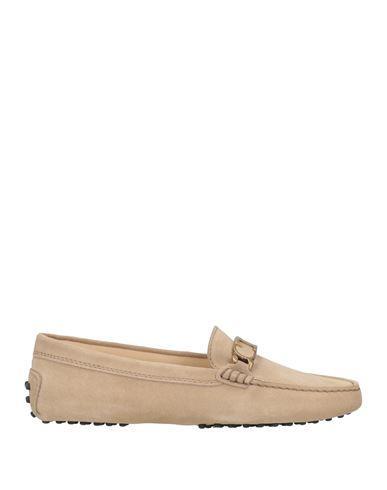 TOD'S Woman Loafers Beige Size 7 Leather Product Image