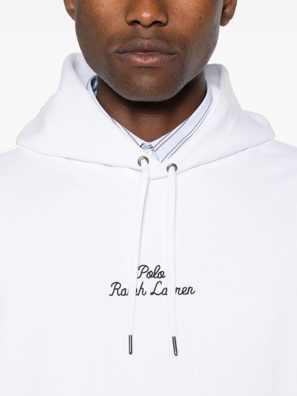 logo-embroidered hoodie Product Image