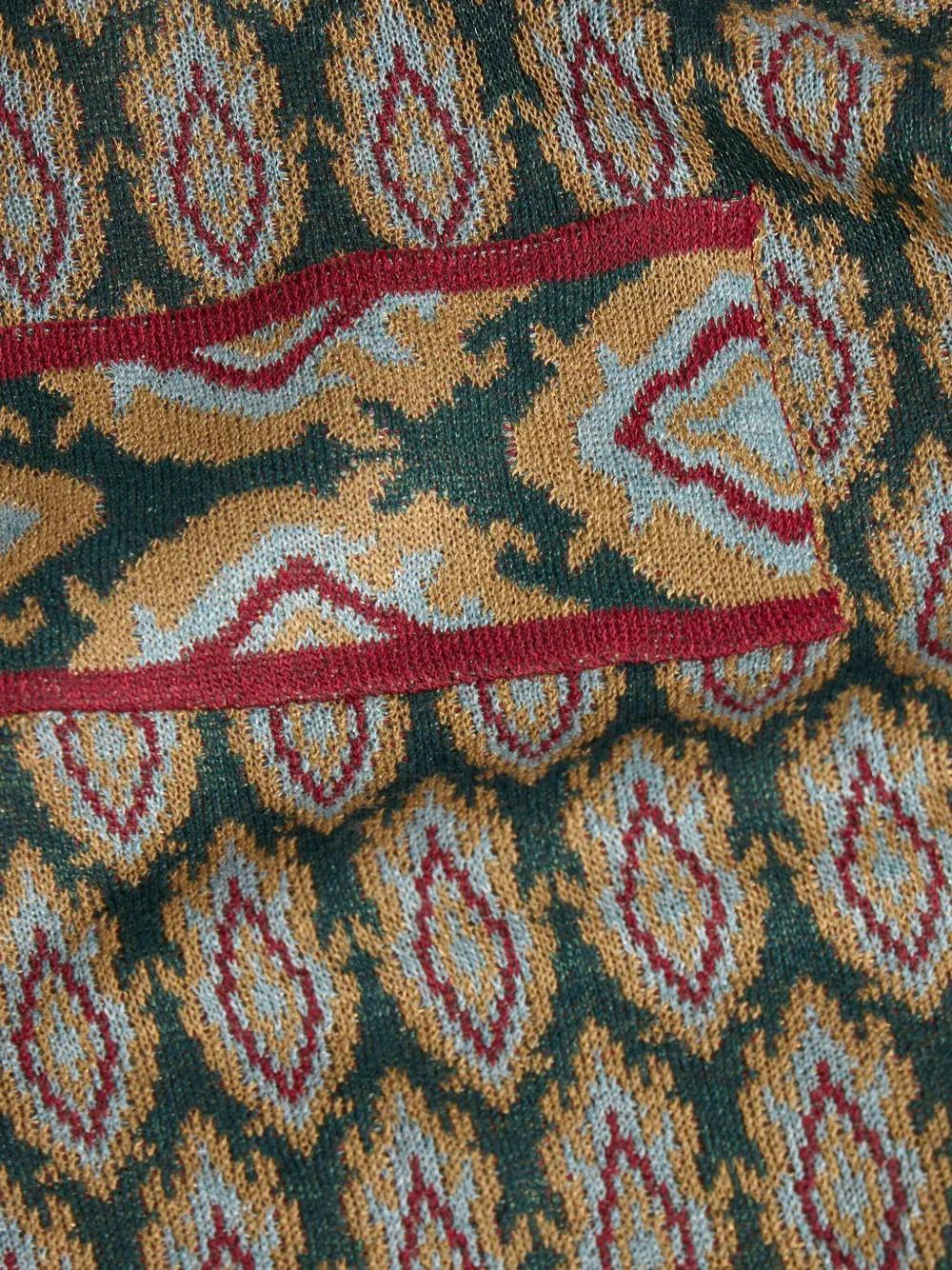 jacquard-knit wrap midi skirt Product Image