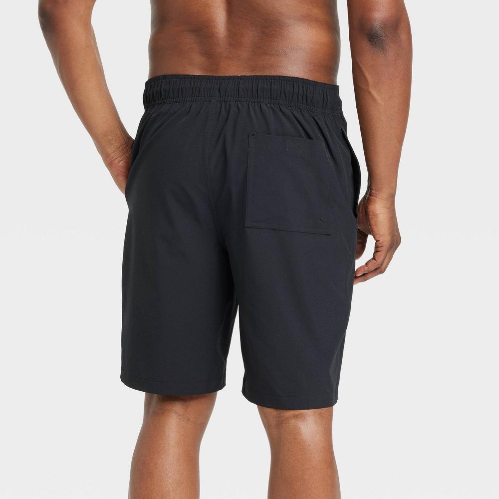 Men's 9" E-Board Swim Shorts - Goodfellow & Co™ Black Product Image