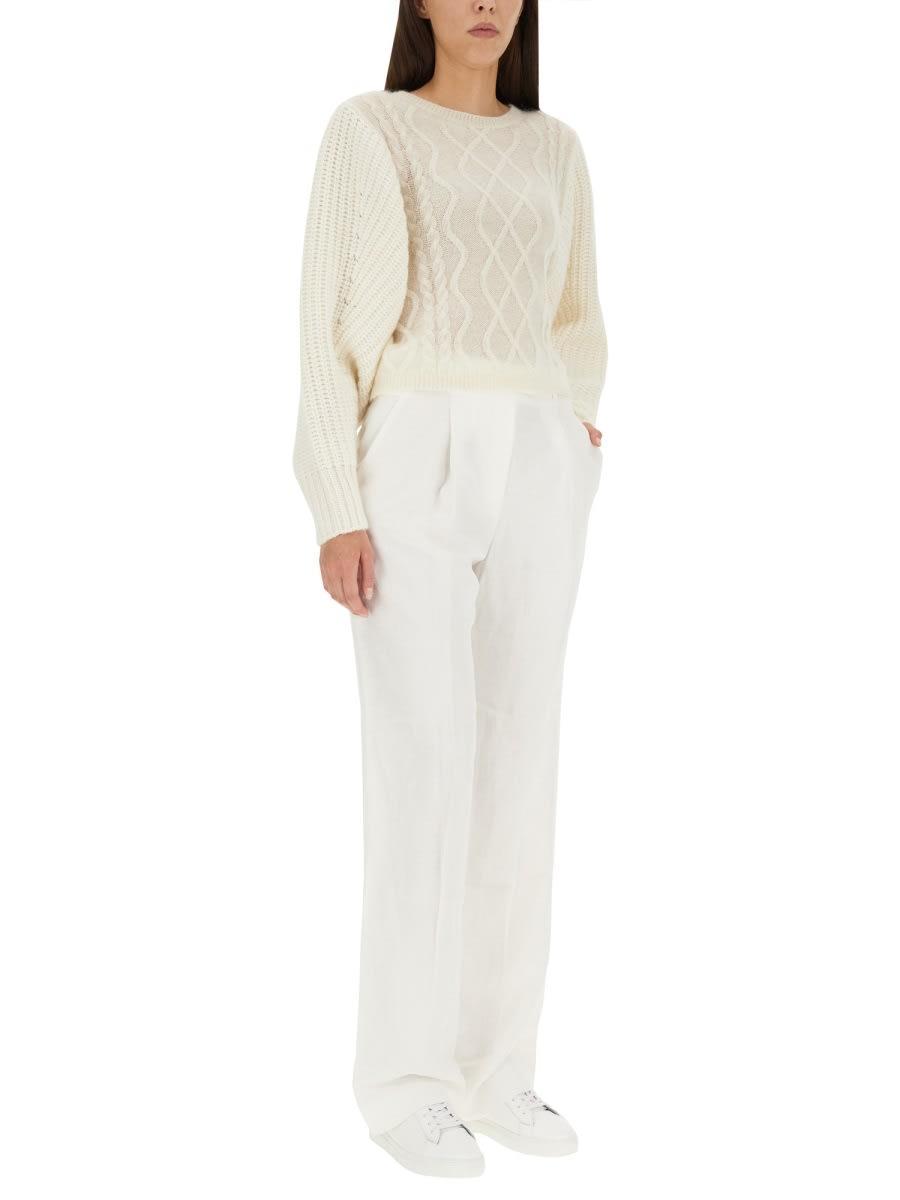 FABIANA FILIPPI Wool Jersey. In White Product Image